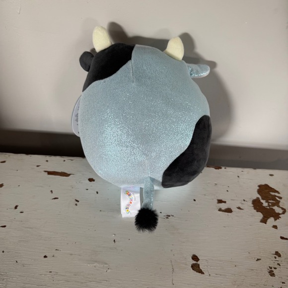 Squishmallows Cillian the Cow Plush 8 Inch Blue Spotted Stuffed Animal - Picture 3 of 4